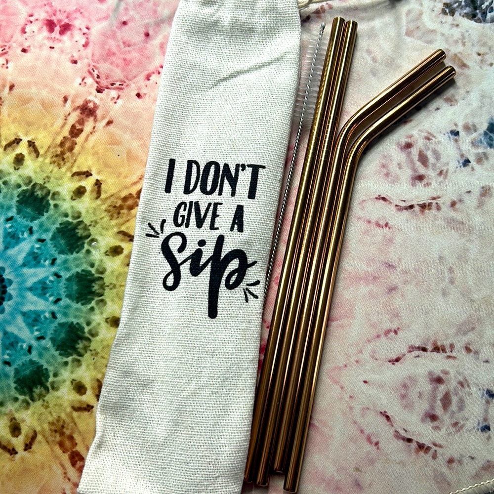 I Don’t Give a Sip Reusable Straws